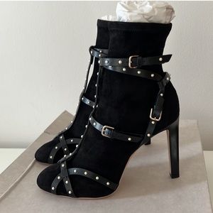 Brand new Jimmy Choo black Brianna Studded Ankle Boots size US 7 EU 37.5